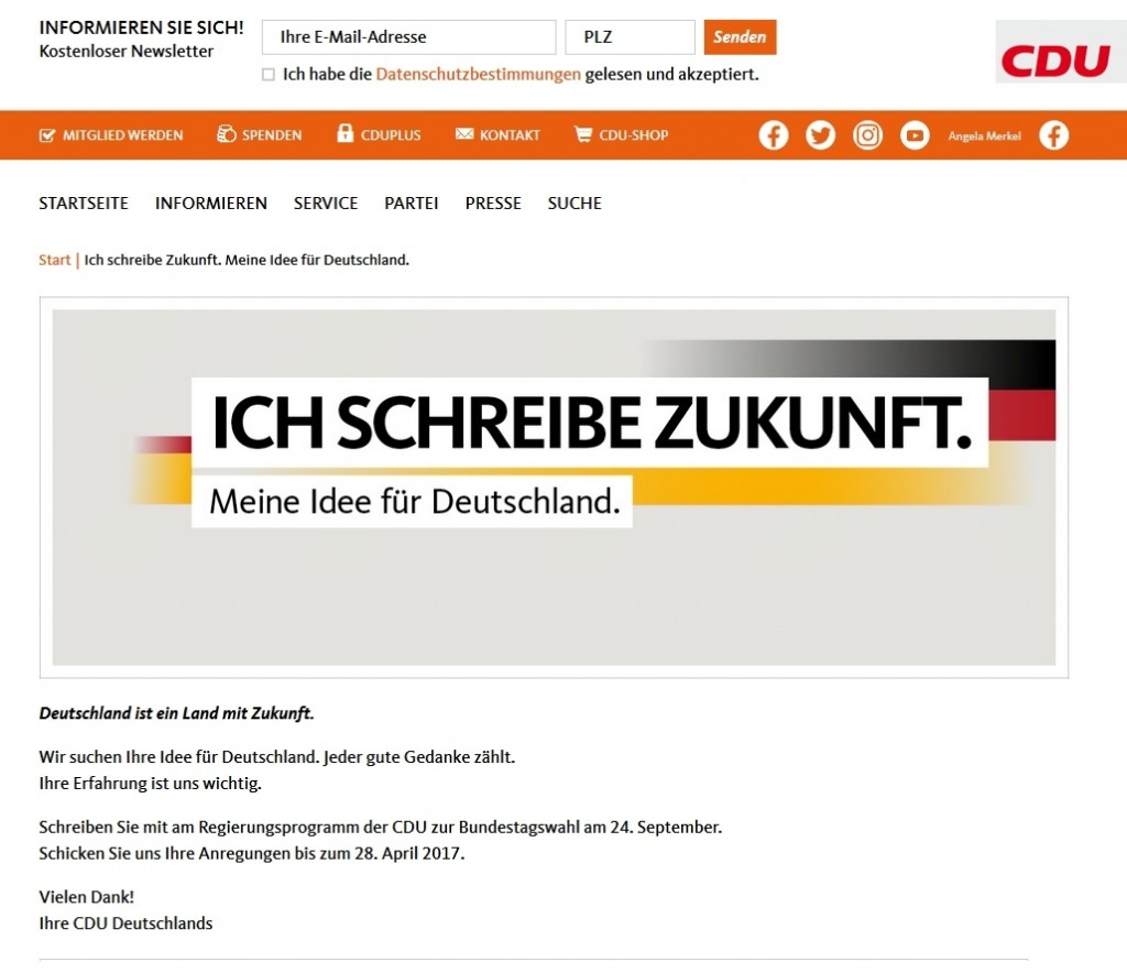 Ich schreibe Zukunft