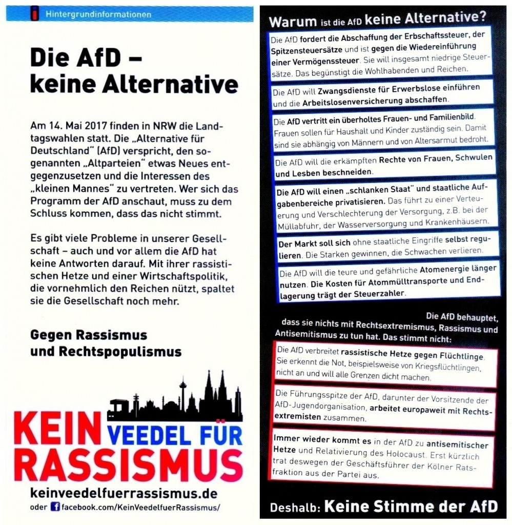 Anti-AfD-Flyer